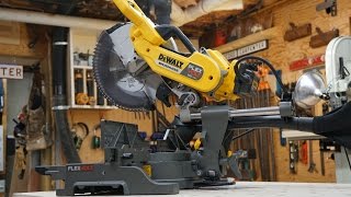 DEWALT FlexVolt 12quot Sliding Compound Miter Saw DHS790 Review [upl. by Creath]