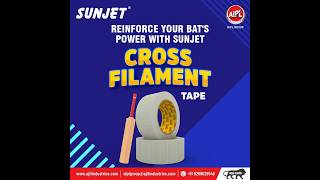 Reinforce Your Bats Power with Sunjet Cross Filament Tape [upl. by Myrvyn]