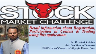 Stock Market Challenge Registration Participation in Contest amp Trading using this application [upl. by Buckels]