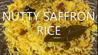 Saffron rice  Kashmiri pulao  Zafrani Pulao  How to make persian style saffron rice [upl. by Clair]