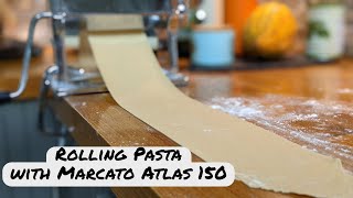 Rolling Homemade Pasta with a Marcato Atlas 150 Pasta Rolling Machine [upl. by Castillo]