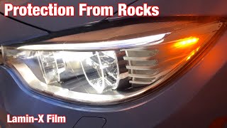 LaminX Headlight Film Install [upl. by Nonnag770]