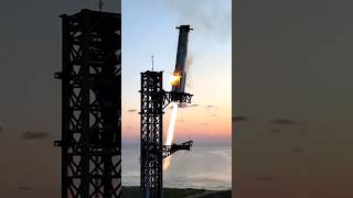 SpaceX Starship Rocket Booster Catch MAKES HISTORY shorts spacex tesla elonmusk starship [upl. by O'Rourke944]