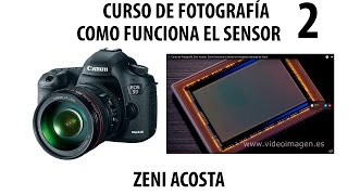 2  Curso de Fotografía Zeni Acosta Como funciona el sensor en nuestras cámaras de fotos [upl. by Mahda]