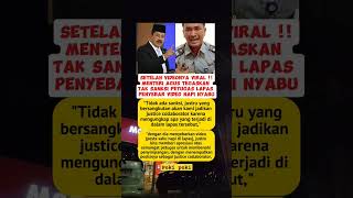 Setelah Videonya viral Menteri Agus Tegaskan tak ada sangsi untuk petugas lapas prabowo news tni [upl. by Eyahc]