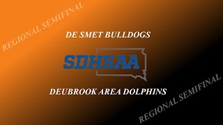 De Smet Bulldogs vs Deubrook Area Dolphins BBB [upl. by Bunns]