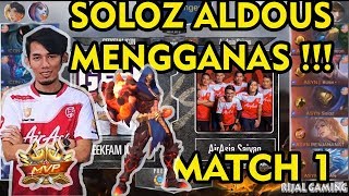 Soloz Aldous Mengganas  Geek Fam Icon vs AirAsia Saiyan Match 1 MPL MYSG S2 2018 [upl. by Elleraj186]