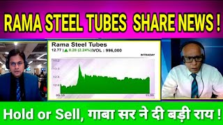 RAMA STEEL TUBES SHARE LATEST NEWS TODAY I RAMA STEEL TUBES SHARE ANALYSIS I S B STOCK NEWS [upl. by Noach]