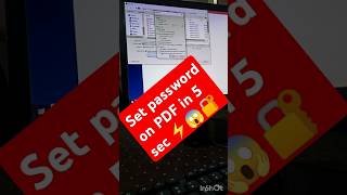 PDF par password kaise lgayepassword pdfpassword tutorial hacks shortsfeed shorts [upl. by Drofla]