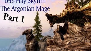 Lets Play Skyrim  The Argonian Mage Part 1 The Prologue 13 [upl. by Ebarta898]