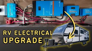 RV Electrical System Solar and Lithium Battery Upgrade  StarttoFinish Guide [upl. by Eintroc516]