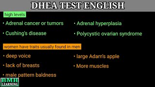 DHEA Test  DHEAS Test  What is DHEA  DHEA Test Normal Ranges [upl. by Claudetta558]