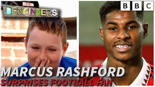 Marcus Rashford Surprises Football Superfan ⚽️  The Dengineers  CBBC [upl. by Yseulte]