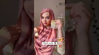 Elegant amp Easy 10 Hijab Styles With Earrings for Special Occasions ✨🥰 [upl. by Anivek]