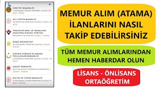 MEMUR ALIMLARINI NASIL TAKİP EDEBİLİRİSİNİZ  KPSS MEMUR ALIMLARINI NEREDEN TAKİP EDEBİLİRİM [upl. by Countess]