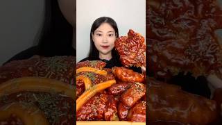 먹방 먹는 소리 Spicy Crispy Chicken asmr mukbang food eating [upl. by Lydie]