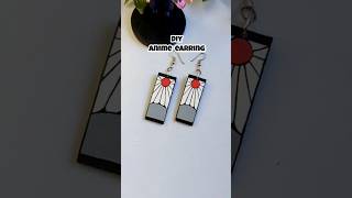 ANIME Earrings from Cardboard anime animelover diy earrings [upl. by Lorne744]