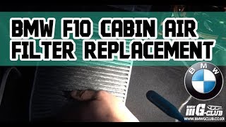 How to BMW F10 Cabin Air Filter Replacement Change 5series 5시리즈 에어컨필터 에어필터 교체 DIY [upl. by Ness]