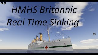 HMHS Britannic Real Time sinking [upl. by Retsae]