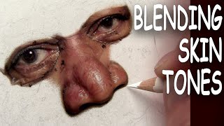 Blending SKIN TONES in REALTIME with Colored Pencil [upl. by Riess]