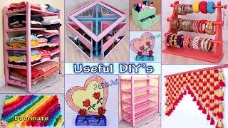 10 Home Use DIY Room Decor amp Organizer Idea  DIY Projects [upl. by Ainnek443]