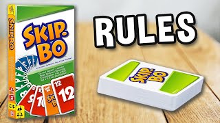 how to play SKIP BO card game official rules and gameplay  SPIELREGELN TV Mattel Games [upl. by Nahtnoj]