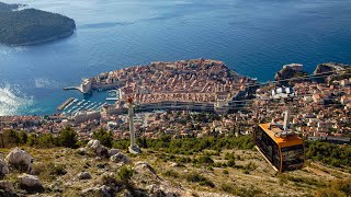 Cable Car Ride to Mount Srd and Old Town Tour in Dubrovnik Croatia [upl. by Sidky]