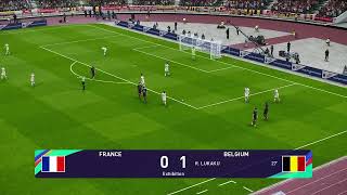 PES 2021 Gameplay  France  Belgique  Ligue des Nations 2024 [upl. by Ekaj]