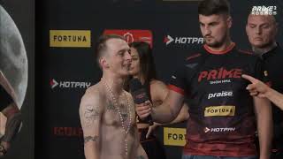 JAŚ KAPELA VS SKOLIM FACE TO FACE PRIME MMA [upl. by Ydieh746]