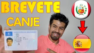 🇵🇪🇪🇦🚘Como canjear brevete peruano en España Canje de licencia de conducir de Peru en España [upl. by Jed]