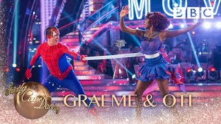 Graeme Swann amp Oti Mabuse Charleston to Spiderman  BBC Strictly 2018 [upl. by Eannyl]