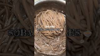 Soba noodles 🍜 noodles cooking food [upl. by Pahl]