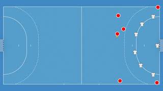 HandBall Tactics Variations  Swede Links gegen 60 Abwehr  Abschluss RL [upl. by Egide]