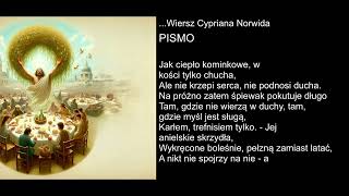 Wiersz Cypriana Norwida  PISMO [upl. by Aryad264]