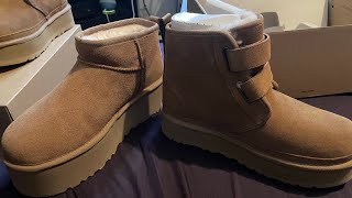 UGG NEUMEL PLATFORM Kids amp UGG ULTRA MINI PLATFORM UNBOXING  CHESTNUT [upl. by Inal]