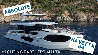 The Absolute Navetta 64 Motor Yacht  Yachting Partners Malta [upl. by Ianej]