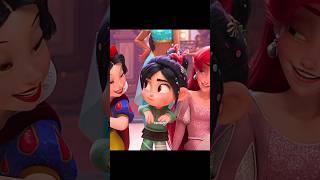 Vanellope meets princesses gains confidence embraces her path animatedshorts animatedmovie fyp [upl. by Anitsrik]