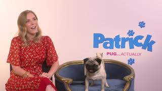 Patrick movie behind the scenes with pug Harley Beattie Edmondson amp Mandie Fletcher [upl. by Einhpad]