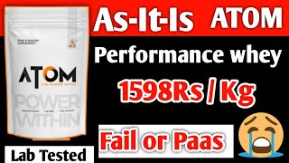 Asitis Atom Performance Whey Protein  Honest Review  Insane Fitness [upl. by Lalib213]