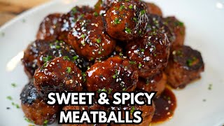 How To Make AMAZING Sweet amp Spicy Meatballs [upl. by Notlih]