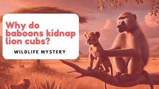 Why do Baboons STEAL LION CUBS [upl. by Mossolb]