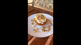 PESCHE GRIGLIATE con CREMA di RICOTTA e CRUMBLE 😎🥄🍑 Shorts [upl. by Ailyt]