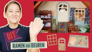 Knutselen amp DIY  Ramen en Deuren  Muizenhuis Meubelkit [upl. by Intruoc]