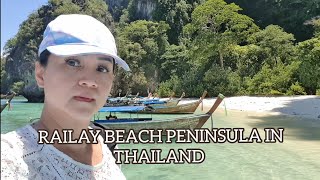 RAILAY BEACH PENINSULA IN THAILAND 2024 VLOG railaybeach krabithailand [upl. by Ause565]