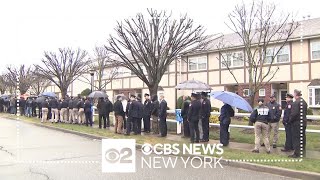 Hundreds attend wake for fallen NYPD Officer Jonathan Diller [upl. by Helms]