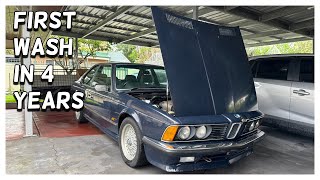 Washing a Classic BMW E24 635CSI [upl. by Tat]