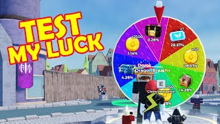 tds update Spinny Wheel Test my Luck  Tower Defense Simlator Roblox [upl. by Star986]