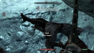 Skyrim  Destroy the Vampire Vighar  Easiest Path [upl. by Lavinie]