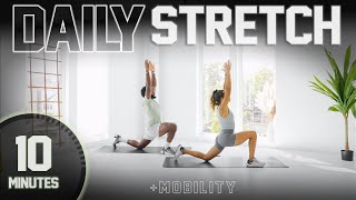 10 Minute Full Body Stretch amp Mobility DAILY ROUTINE [upl. by Ahtamat]