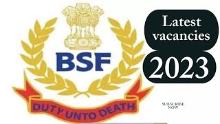 Latest Vacancy  Latest BSF notification  Latest government Job vacancy  BSF rakishreview [upl. by Marie]